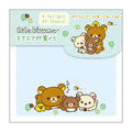 San-X 拉拉熊 方形便條本 (幸運草/彩虹款)_3