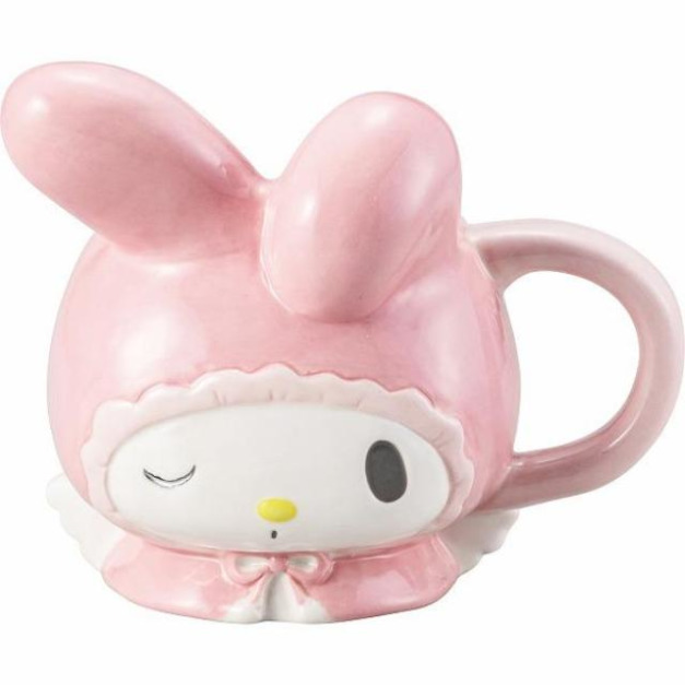 Sanrio 三麗鷗 美樂蒂 造型陶瓷馬克杯 350ml (大頭款)