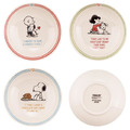 史努比 陶瓷圓盤3入組 17cm (彩色動作款)_1
