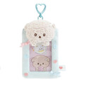 San-X 意志薄弱醬 逃避小狗 絨毛造型拍立得小卡收納套鑰匙圈 (探頭款)_1