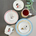 史努比 陶瓷圓盤3入組 21.5cm (彩色動作款)_2
