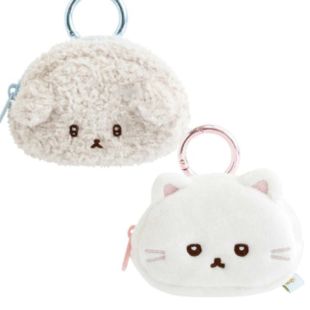 San-X 意志薄弱醬 逃避小狗 絨毛造型零錢包吊飾 (大頭款)