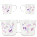 Sanrio 三麗鷗 透明樹脂馬克杯 330ml (花卉款) Kitty 美樂蒂 布丁狗 酷洛米_4