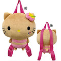Sanrio 三麗鷗 Hello Kitty 絨毛玩偶後背包 (曬黑泳衣款)_1