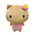 Sanrio 三麗鷗 Hello Kitty 絨毛玩偶斜背包 (曬黑泳衣款)
