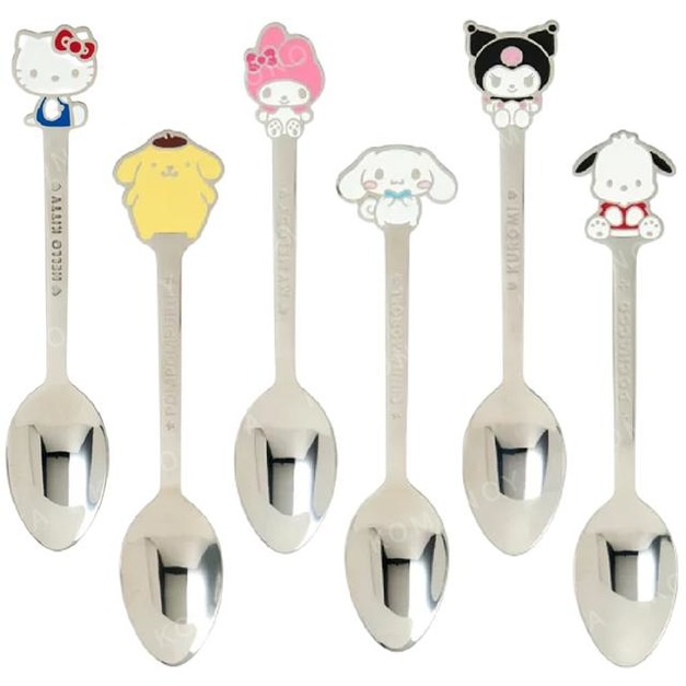 Sanrio 三麗鷗 不鏽鋼造型湯匙 (角色款) Kitty 美樂蒂 布丁狗 酷洛米