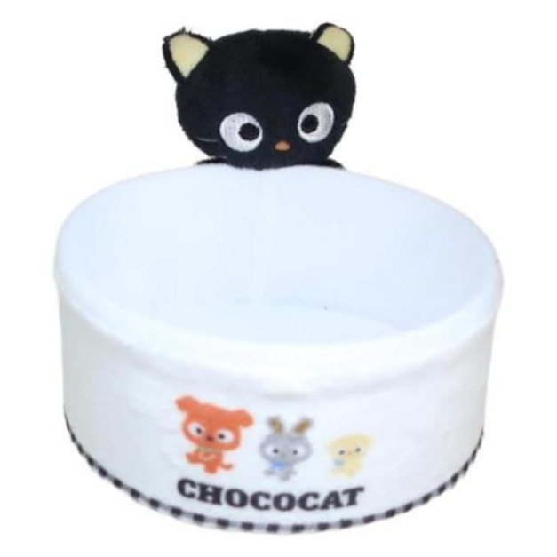 Sanrio 三麗鷗 巧克貓 絨毛造型收納籃 (罐頭款)