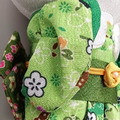 Sanrio 三麗鷗 Hello Kitty 布料玩偶娃娃 M (綠和服款)_3