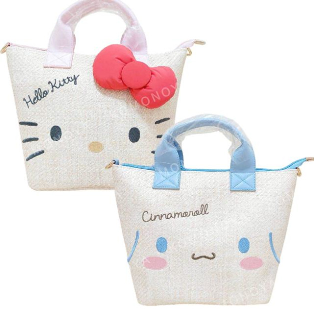 Sanrio 三麗鷗 造型編織午餐袋 (大臉款) Kitty 大耳狗