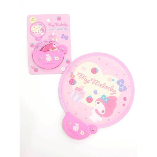 Sanrio 三麗鷗 美樂蒂 折疊扇附收納袋 (紫征服世界款)
