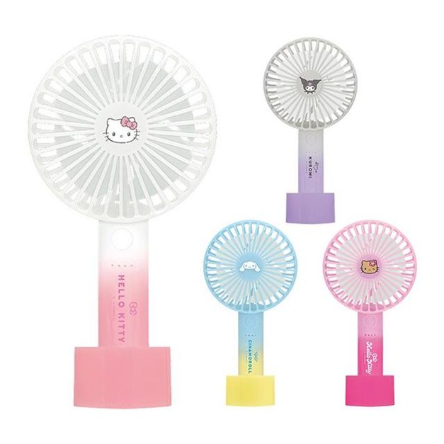 Sanrio 三麗鷗 USB攜帶型電風扇 (漸層款) Kitty 酷洛米 大耳狗