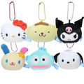 Sanrio 三麗鷗 絨毛玩偶吊飾 (大頭款) Kitty 漢頓 酷洛米 帕恰狗 布丁狗
