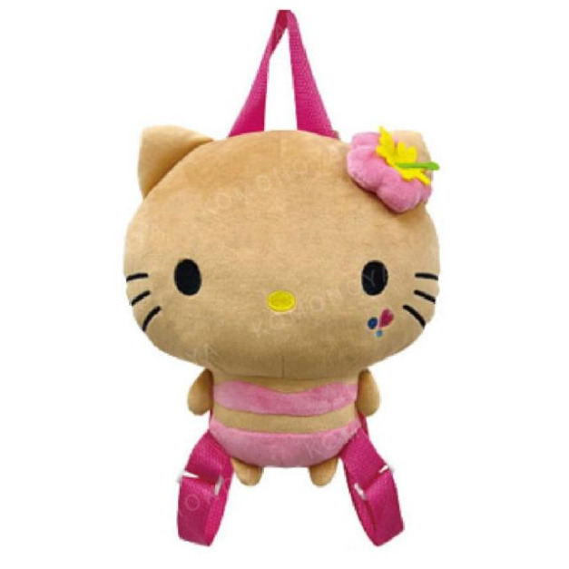 Sanrio 三麗鷗 Hello Kitty 絨毛玩偶後背包 (曬黑泳衣款)