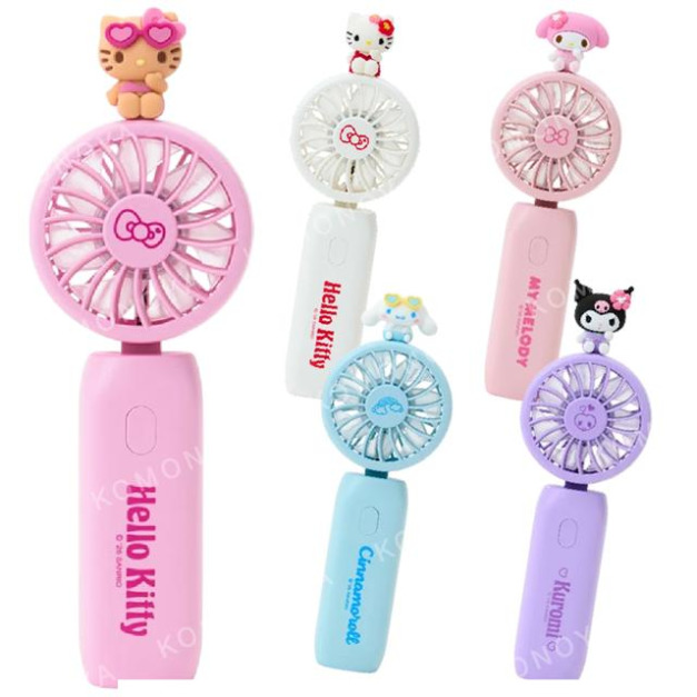 Sanrio 三麗鷗 USB隨身造型風扇 (2026炎夏企劃) Kitty 大耳狗 酷洛米 美樂蒂