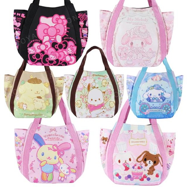 Sanrio 三麗鷗 手提午餐袋 小 Kitty 花小兔 美樂蒂 大耳狗
