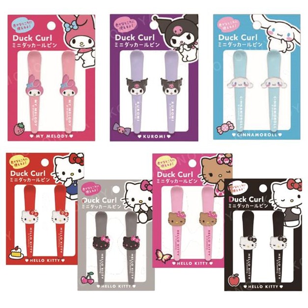 Sanrio 三麗鷗 塑膠長髮夾2入組 (大臉款) Kitty 酷洛米 美樂蒂 大耳狗