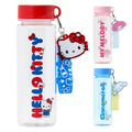 Sanrio 三麗鷗 透明旋轉冷水壺附吊飾 520ml (姓名款) Kitty 美樂蒂 大耳狗