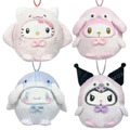 Sanrio 三麗鷗 絨毛玩偶零錢包吊飾 (海生館系列) Kitty 美樂蒂 酷洛米 大耳狗