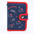 Sanrio 三麗鷗 Hello Kitty 六孔夾活頁手帳本 (牛仔刺繡款)