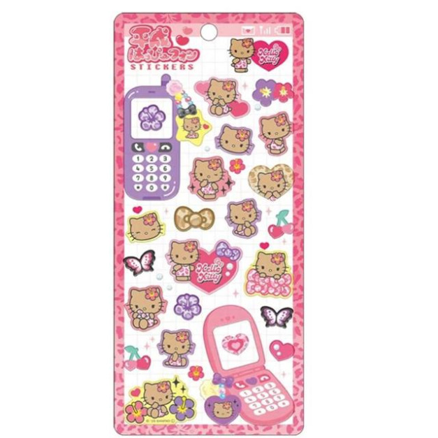 Sanrio 三麗鷗 Hello Kitty 造型貼紙組 (曬黑制服款)