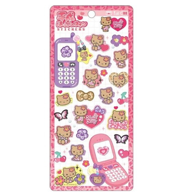 Sanrio 三麗鷗 Hello Kitty 造型貼紙組 (曬黑制服款)