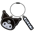 Sanrio 三麗鷗 壓克力造型鑰匙圈 (黑白大臉款) Kitty 布丁狗 大耳狗 花小兔_3