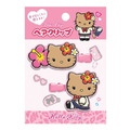 Sanrio 三麗鷗 Hello Kitty 矽膠造型髮夾2入組 (豹紋/曬傷款)_2