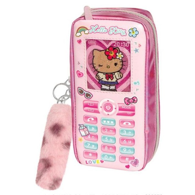 Sanrio 三麗鷗 Hello Kitty 皮質造型收納包 (手機款)