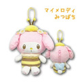 Sanrio 三麗鷗 絨毛玩偶零錢包吊飾 (蜜蜂系列) Kitty 美樂蒂 布丁狗 大耳狗_3