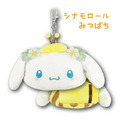 Sanrio 三麗鷗 絨毛玩偶伸縮票卡零錢包 (蜜蜂系列) Kitty 美樂蒂 布丁狗 大耳狗_4
