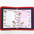 Sanrio 三麗鷗 Hello Kitty 六孔夾活頁手帳本 (牛仔刺繡款)_2