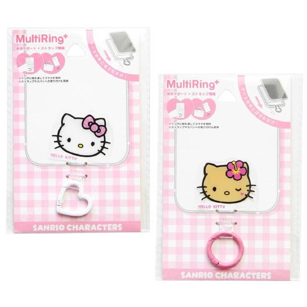 Sanrio 三麗鷗 Hello Kitty 造型手機扣環 (大臉款)