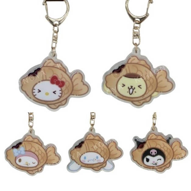 Sanrio 三麗鷗 壓克力造型吊飾 (鯛魚燒款) Kitty 美樂蒂 酷洛米 大耳狗