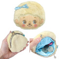 Monchhichi 絨毛造型口金零錢包 (金髮大臉款)_1