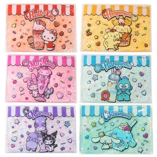 Sanrio 三麗鷗 方形透明果凍冰枕 (食物款) Kitty 大耳狗 美樂蒂 布丁狗