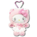 Sanrio 三麗鷗 Hello Kitty 絨毛玩偶零錢包吊飾 粉白貓咪 (貓貓女僕)