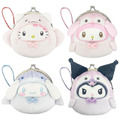 Sanrio 三麗鷗 絨毛玩偶口金零錢包吊飾 (海生館系列) Kitty 美樂蒂 酷洛米 大耳狗