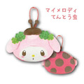 Sanrio 三麗鷗 絨毛玩偶收納包吊飾 (瓢蟲系列) Kitty 美樂蒂 布丁狗 大耳狗_3