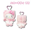 Sanrio 三麗鷗 Hello Kitty 絨毛玩偶零錢包吊飾 粉白貓咪 (貓貓女僕)_1