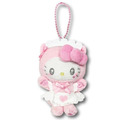 Sanrio 三麗鷗 Hello Kitty 絨毛玩偶吊飾 粉白貓咪 (貓貓女僕)