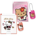 Sanrio 三麗鷗 Hello Kitty 塑膠方形隨身鏡附吊飾 (制服款)
