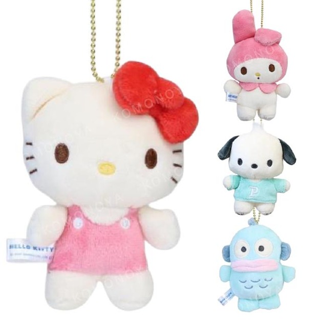 Sanrio 三麗鷗 絨毛玩偶吊飾 (復古經典款) Kitty 美樂蒂 帕恰狗 人魚漢頓