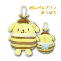 Sanrio 三麗鷗 絨毛玩偶零錢包吊飾 (蜜蜂系列) Kitty 美樂蒂 布丁狗 大耳狗_2