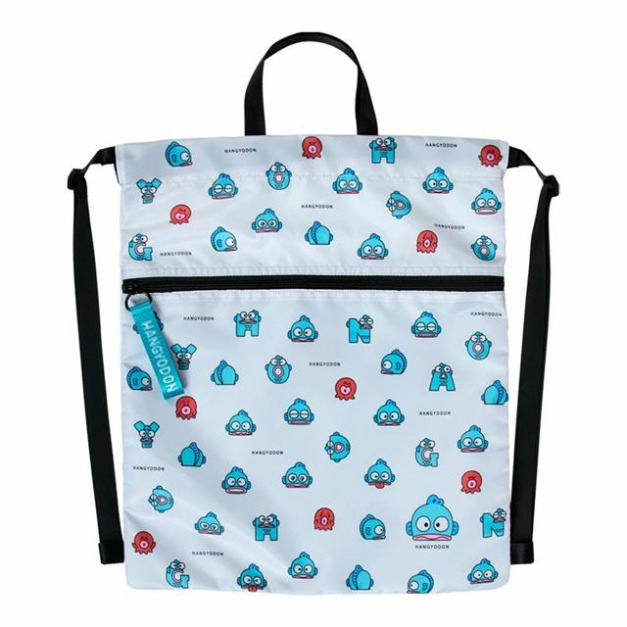 ▲新品特價【預購】Sanrio 三麗鷗 人魚漢頓 尼龍拉鍊後背袋 (幽靈好友表情系列)