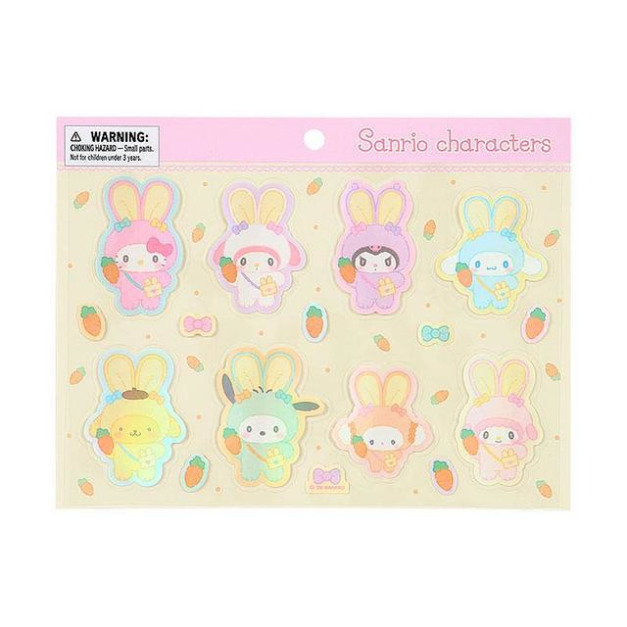 ▲新品特價 Sanrio 三麗鷗大集合 造型貼紙組 (胖耳兔兔復活節)