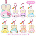 ▲新品特價 Sanrio 三麗鷗大集合 矽膠造型鏡吊飾 全套盲盒8入組 (胖耳兔兔復活節)