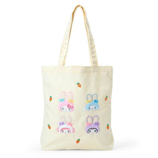 ▲新品特價【預購】Sanrio 三麗鷗大集合 直式肩背袋 (胖耳兔兔復活節)