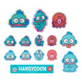 ▲新品特價 Sanrio 三麗鷗 人魚漢頓 造型貼紙組 幽靈好友表情系列)_1
