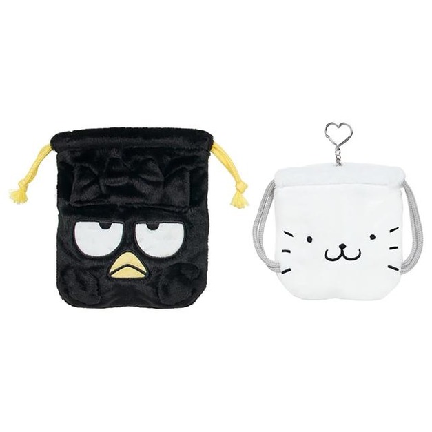 ▲新品特價 Sanrio 三麗鷗 酷企鵝 絨毛造型束口袋2入組 (好朋友變裝系列)