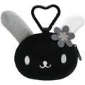 ▲新品特價 Sanrio 三麗鷗 絨毛造型零錢包吊飾 (時髦黑白風格系列) Kitty 美樂蒂 布丁狗 花小兔_6